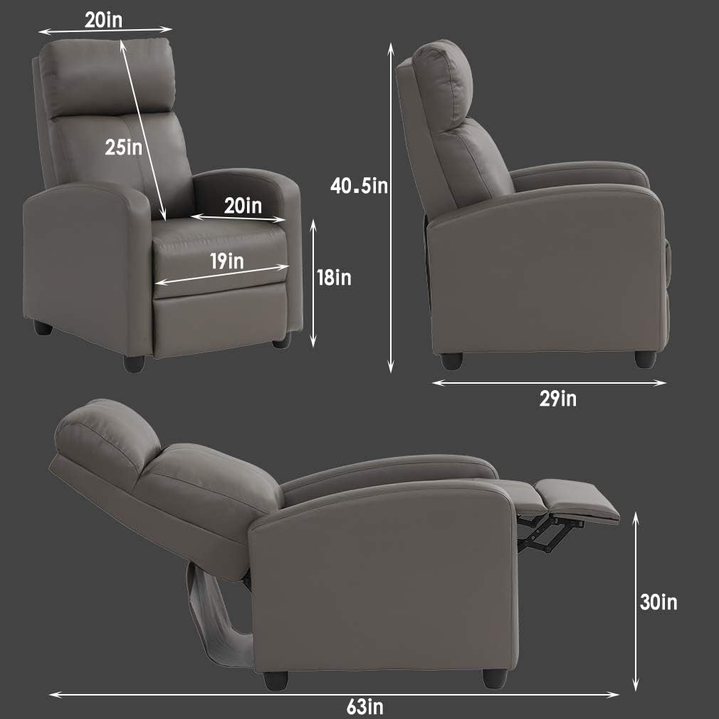 Recliner Single Sofa Winback Chair