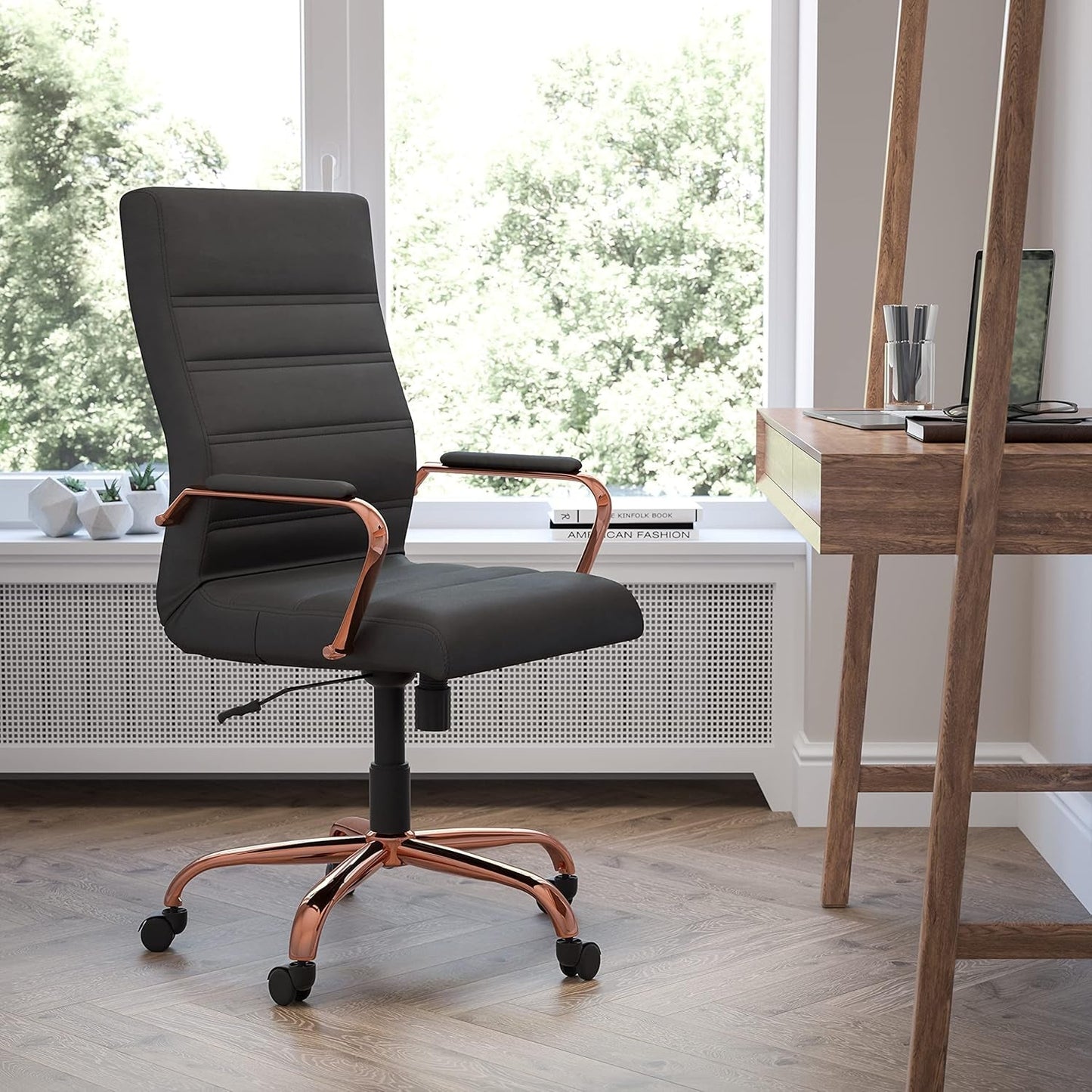 High-Back Leathersoft Desk Chair