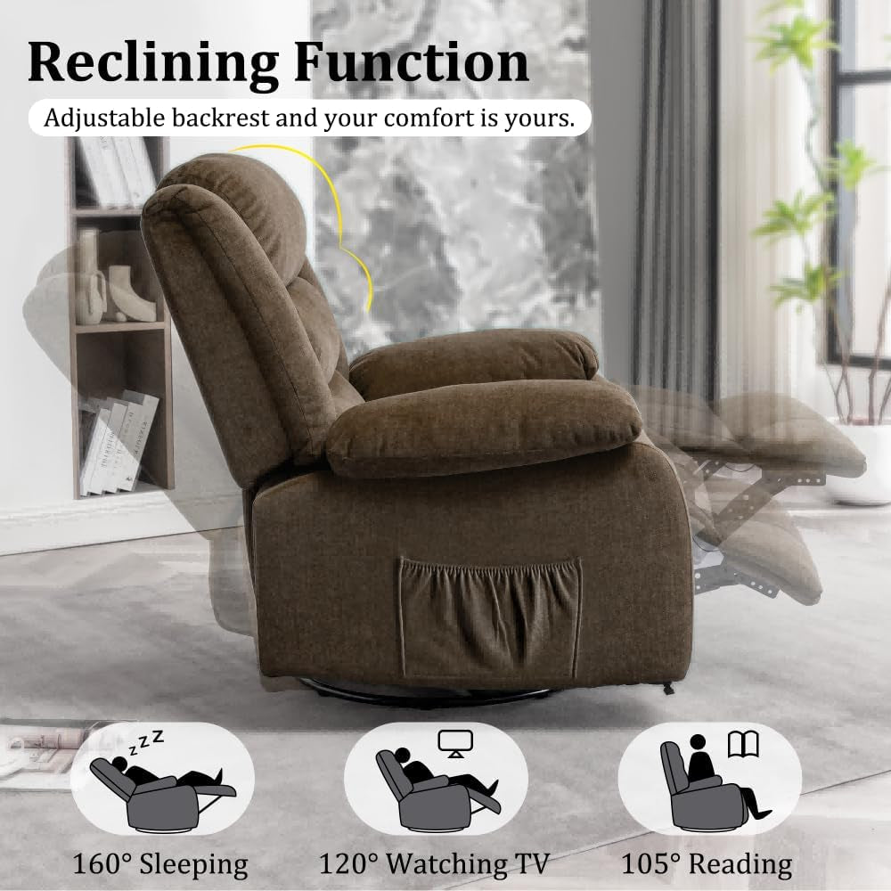 Rocking Chair with Massage and Heat