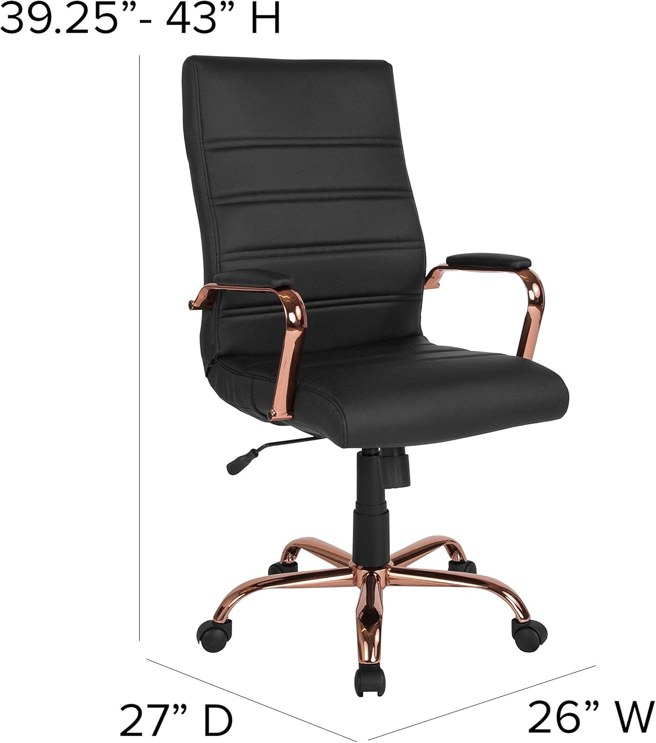 High-Back Leathersoft Desk Chair