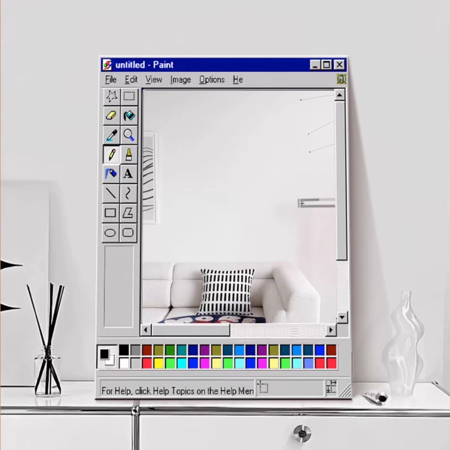 Microsoft Paint Style Mirror