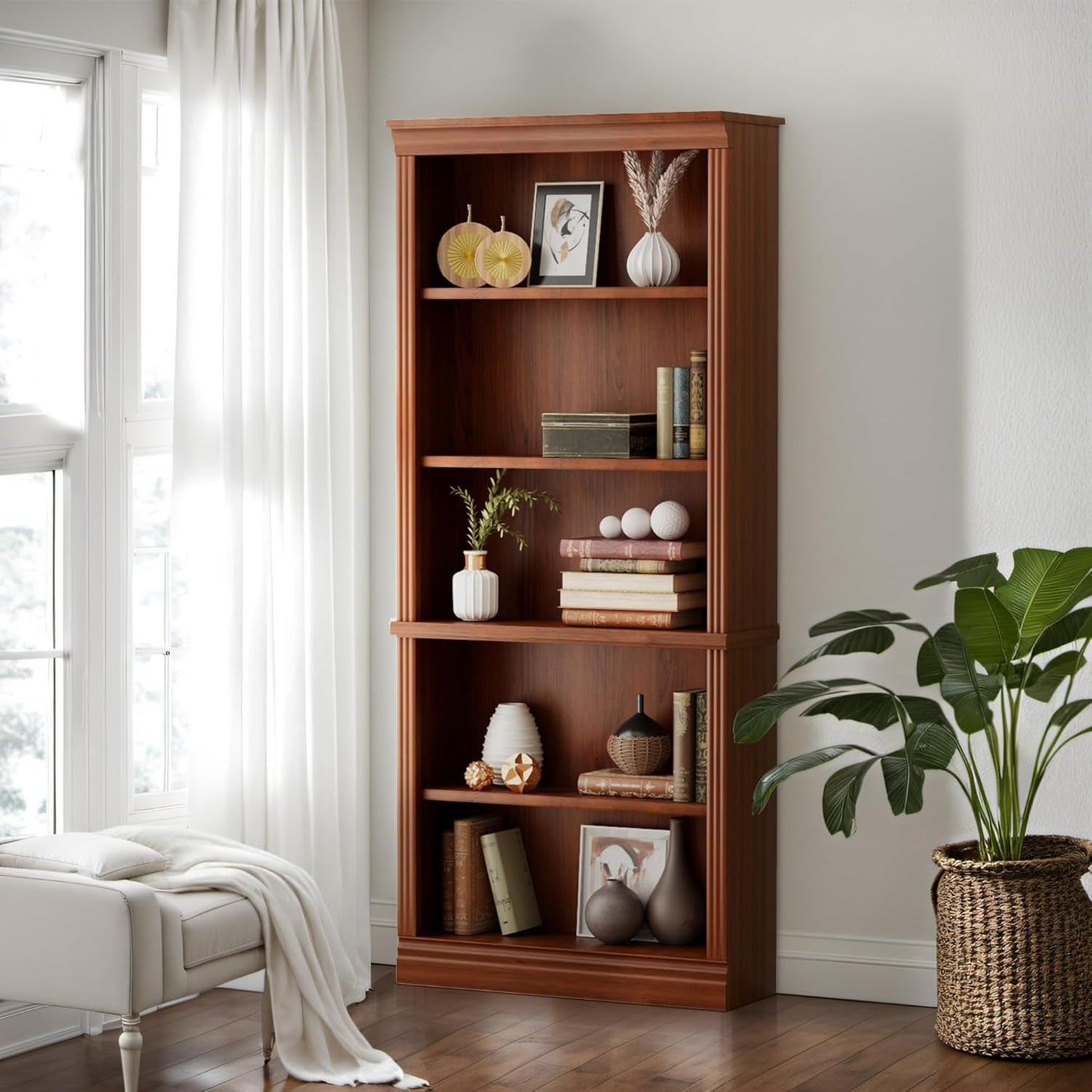 5-Shelf 72" Bookshelf