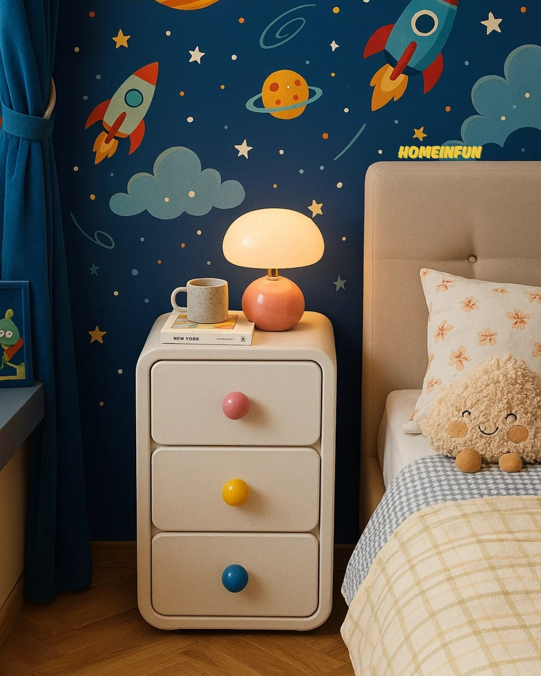 Playful Bedside Cabinet