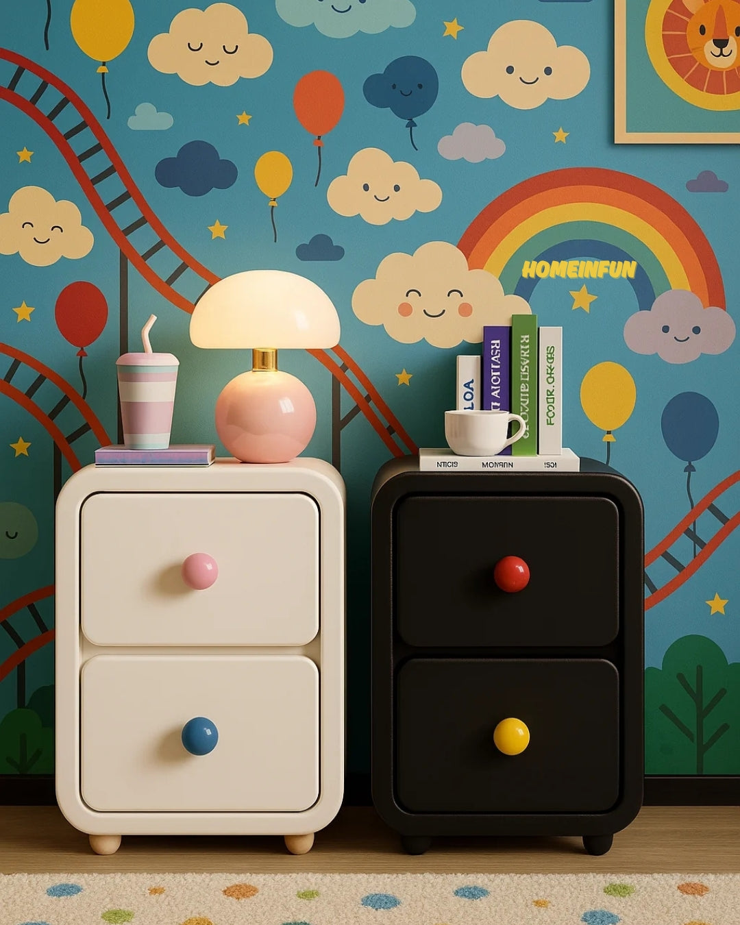 Playful Bedside Cabinet
