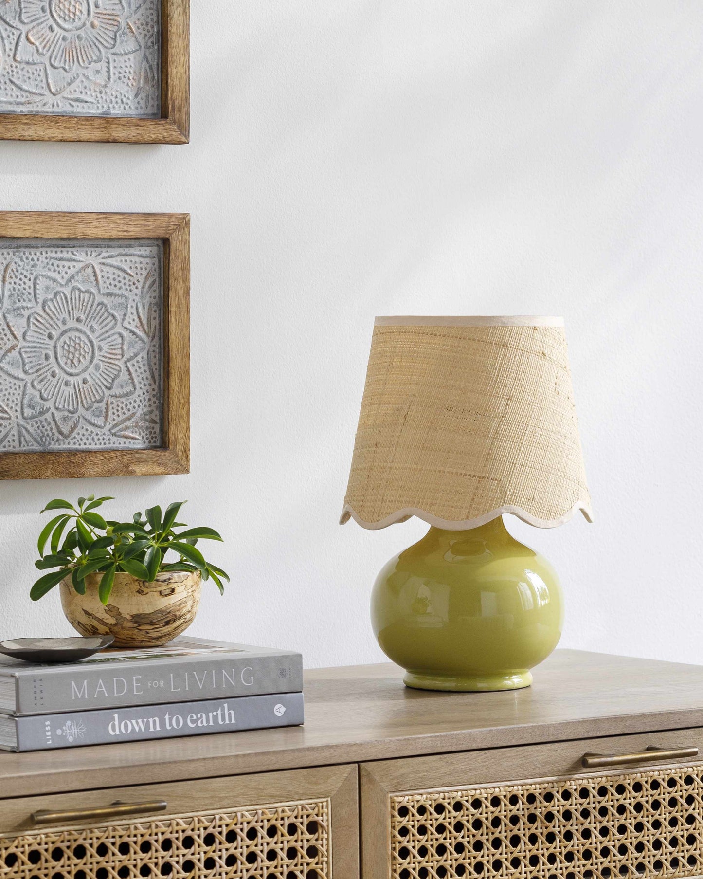 Theisseil Olive Green Table Lamp-2
