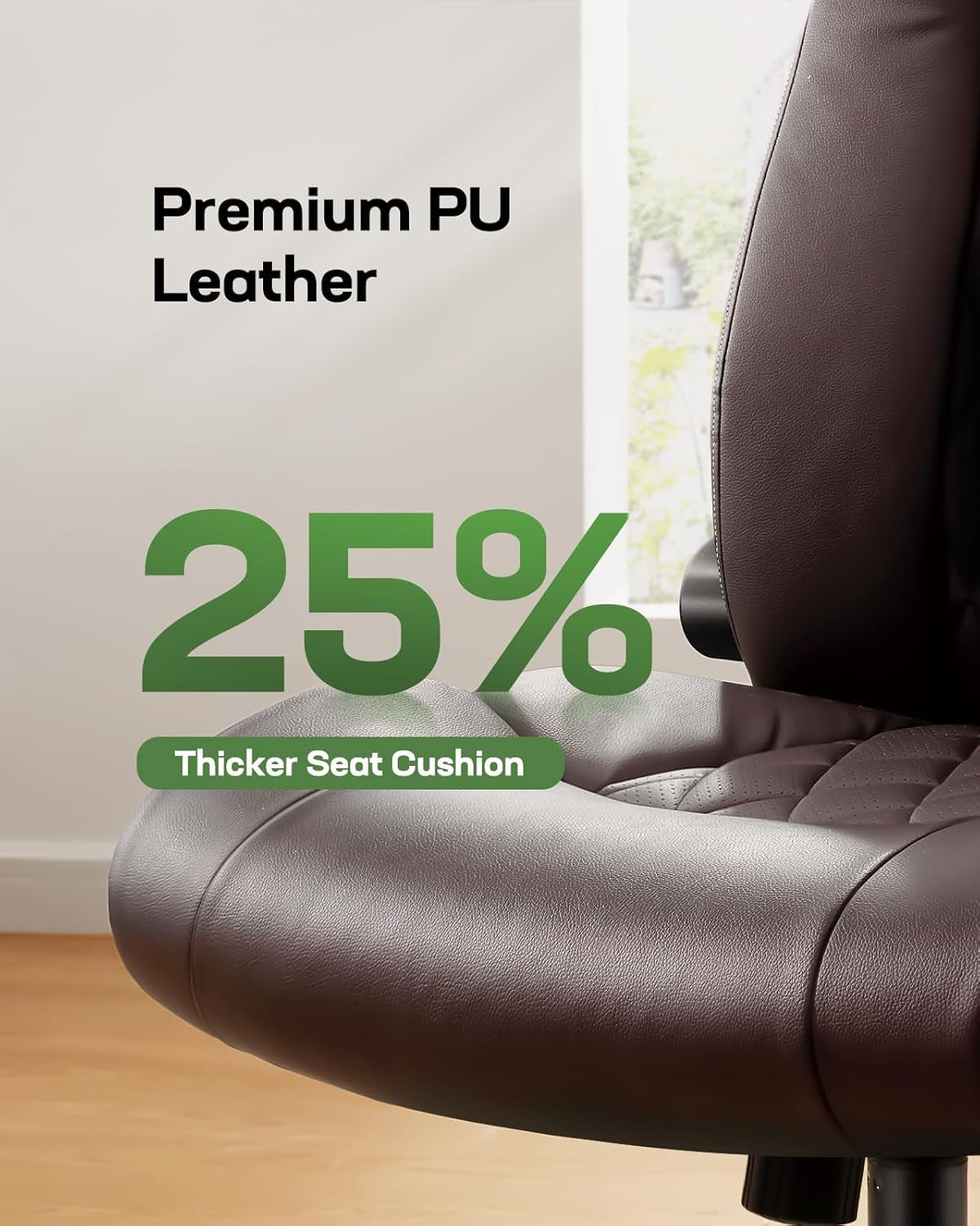 Executive Office Chair with Flip-Up Armrests
