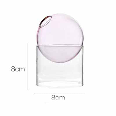 Nordic Colored Bubble Glass Vase