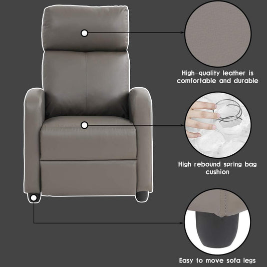 Recliner Single Sofa Winback Chair
