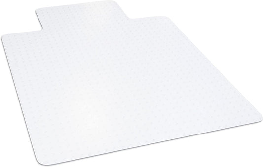 Office Chair Mat for Low Pile Carpet with Lip, 36" X 48", Clear