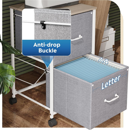 Rolling Printer Stand Mobile File Cabinet