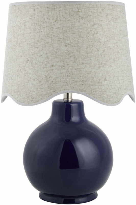 Pojezerje Navy & Wheat Table Lamp-0
