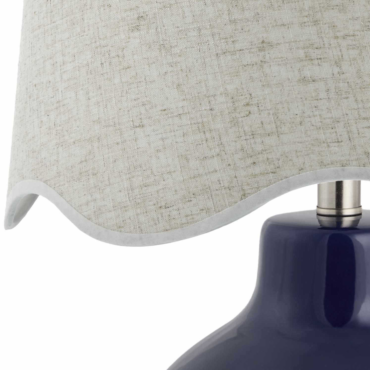 Pojezerje Navy & Wheat Table Lamp-2