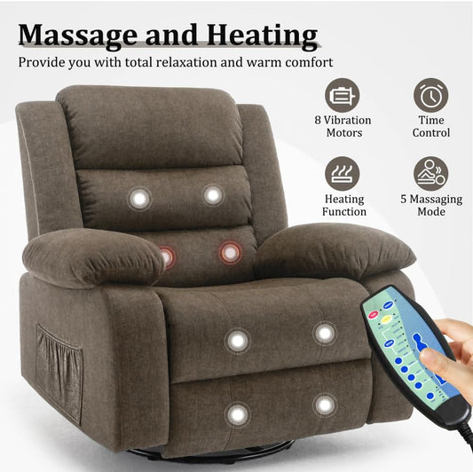 Rocking Chair with Massage and Heat