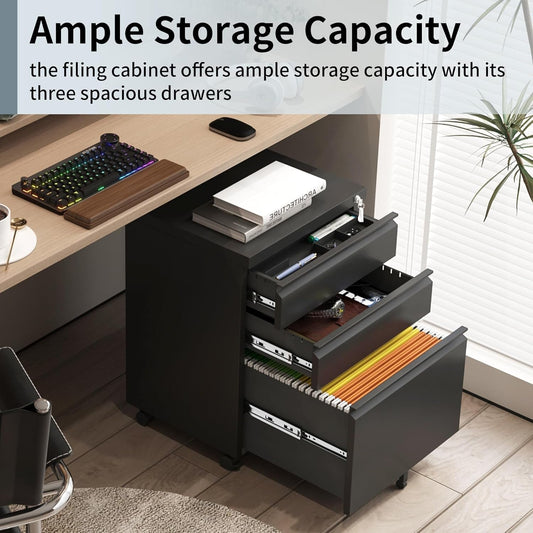 3 Drawer File Cabinet for Home Office